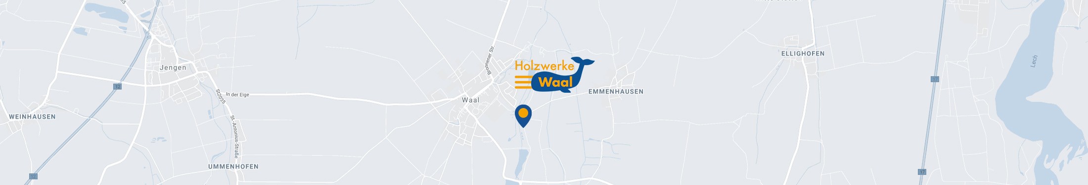 Karte Holzwerke Waal